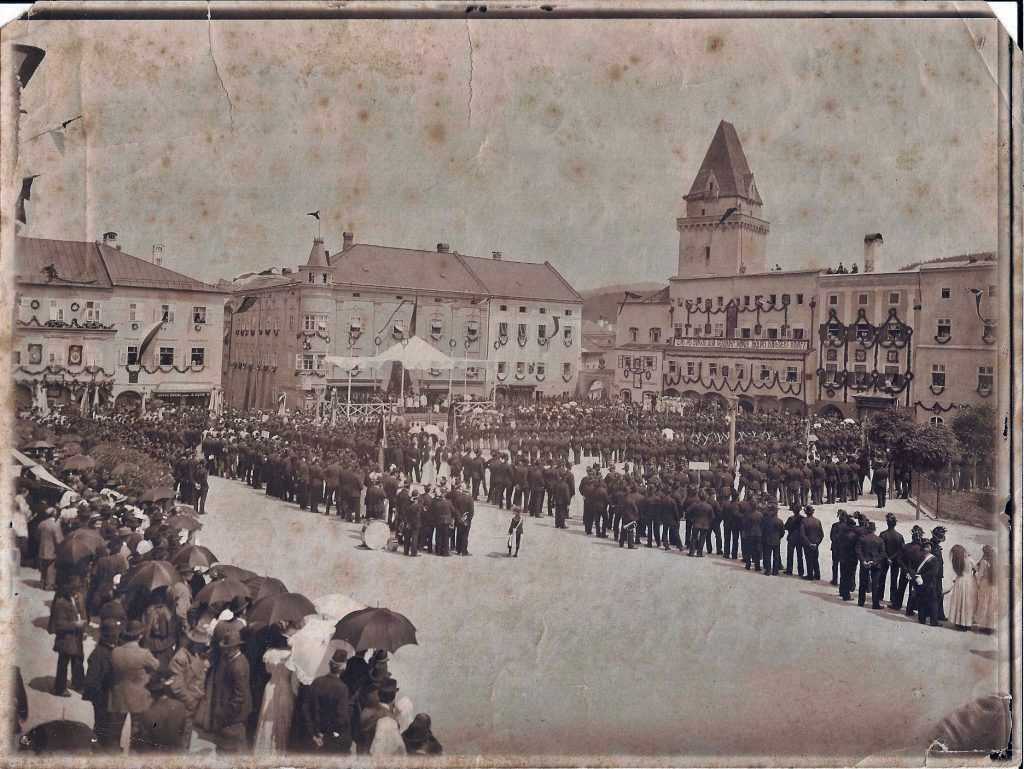 Freistadt Hauptplatz Bürgerkorps 1915
