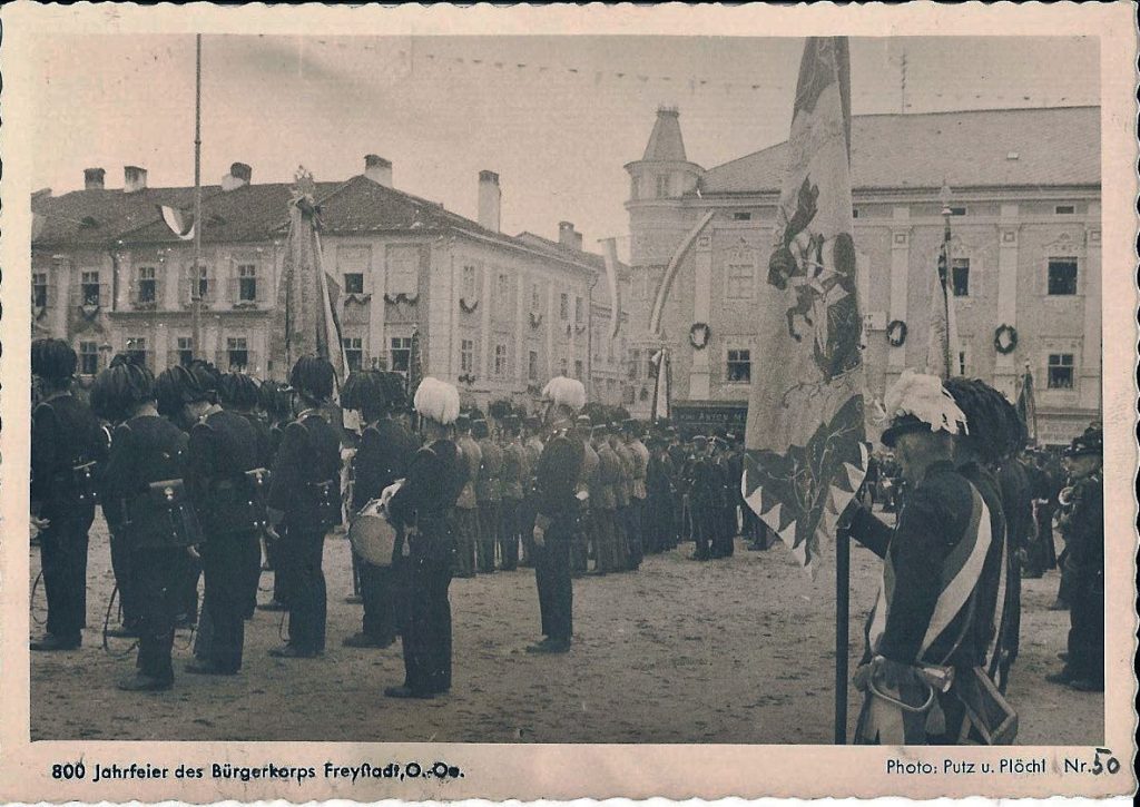 Freistadt Hauptplatz Bürgerkorps 1920